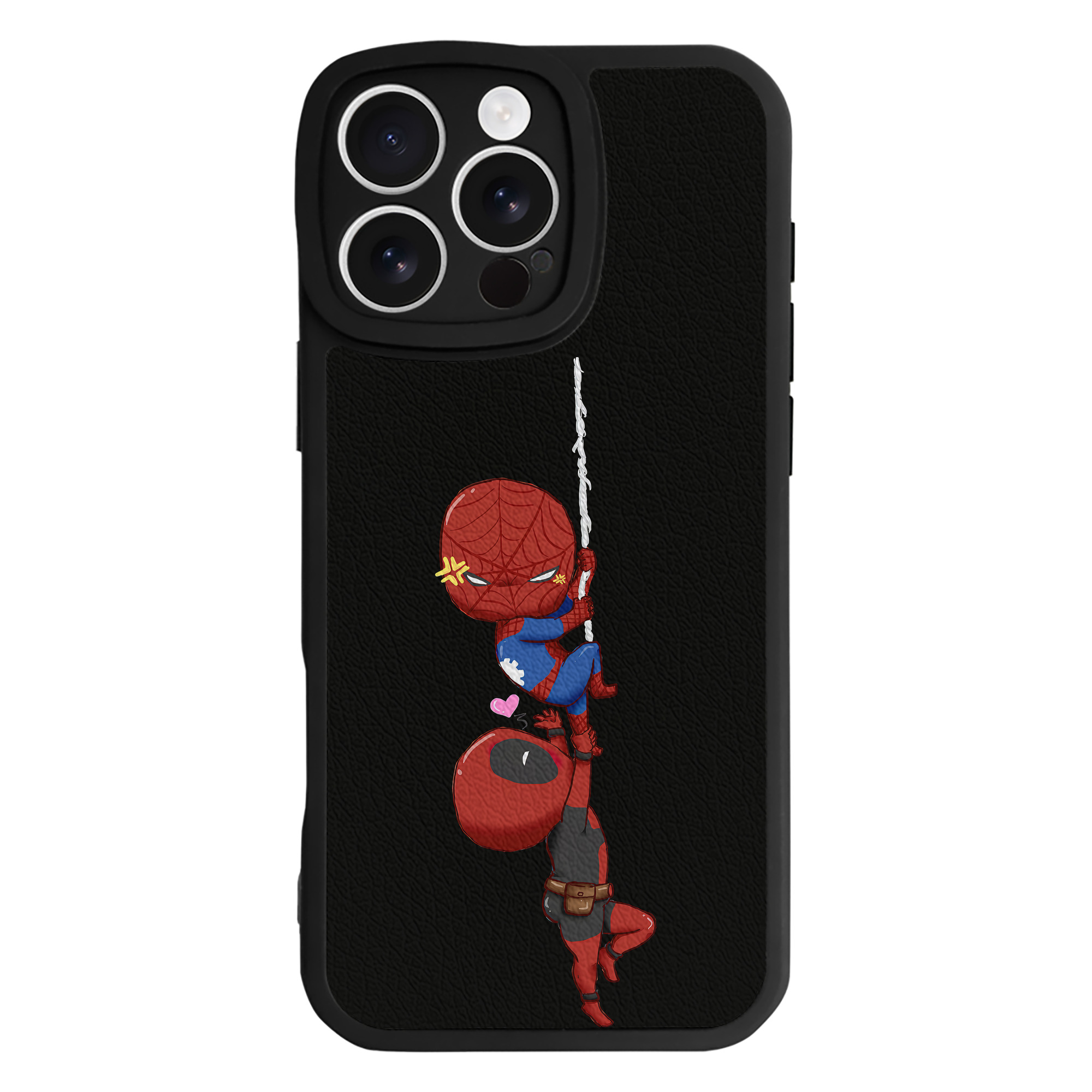 （画像用） Deadpool デッドプール 【iPhone 16シリーズ対応】シリコンスマホケース（レザー調） 材質：シリコン